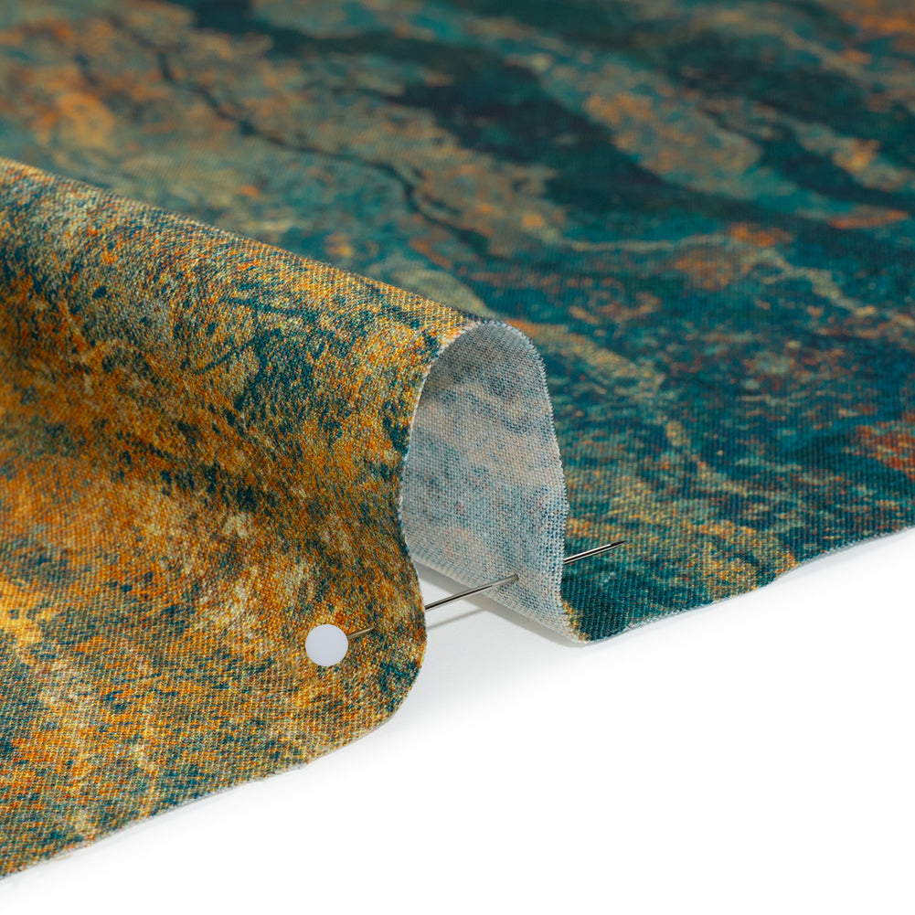 Stonehenge Quilting Cotton by Northcott - Oxidized Copper Swirling Lines Gradient - Ombre II Collection - Detail Stonehenge Quilting Cotton by Northcott - Oxidized Copper Swirling Lines Gradient - Ombre II Collection - Detail