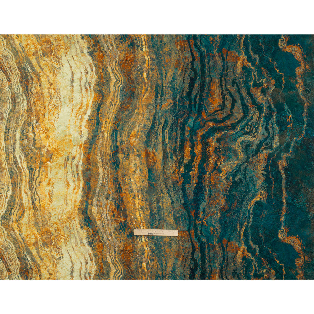 Stonehenge Quilting Cotton by Northcott - Oxidized Copper Swirling Lines Gradient - Ombre II Collection - Full Stonehenge Quilting Cotton by Northcott - Oxidized Copper Swirling Lines Gradient - Ombre II Collection - Full