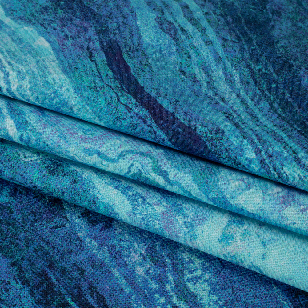 Stonehenge Wide Backing Quilting Cotton by Northcott - Midnight Swirling Lines Gradient, 108" Width - Ombre Wide Backing II Collection - Folded Stonehenge Wide Backing Quilting Cotton by Northcott - Midnight Swirling Lines Gradient, 108" Width - Ombre Wide Backing II Collection - Folded