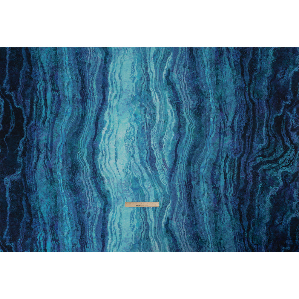 Stonehenge Wide Backing Quilting Cotton by Northcott - Midnight Swirling Lines Gradient, 108" Width - Ombre Wide Backing II Collection - Full Stonehenge Wide Backing Quilting Cotton by Northcott - Midnight Swirling Lines Gradient, 108" Width - Ombre Wide Backing II Collection - Full