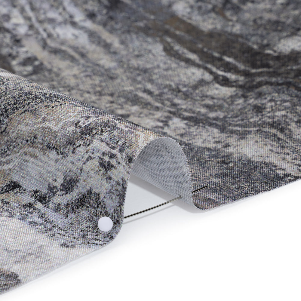 Stonehenge Wide Backing Quilting Cotton by Northcott - Graphite Swirling Lines Gradient, 108" Width - Ombre Wide Backing II Collection - Detail Stonehenge Wide Backing Quilting Cotton by Northcott - Graphite Swirling Lines Gradient, 108" Width - Ombre Wide Backing II Collection - Detail