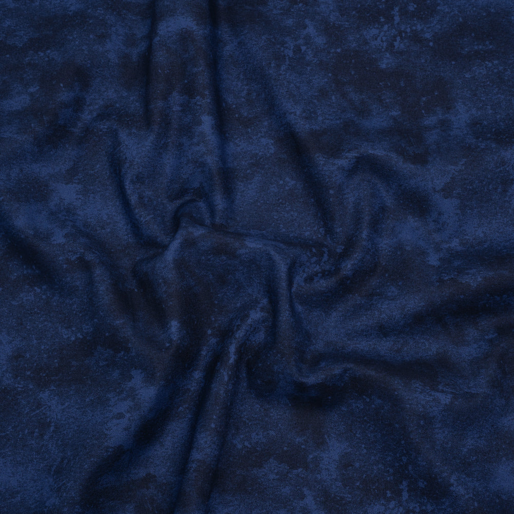 Printed Quilting Cotton by Deborah Edwards Northcott Studio - Midnight Fresco Texture - Toscana Collection Drape Printed Quilting Cotton by Deborah Edwards Northcott Studio - Midnight Fresco Texture - Toscana Collection Drape