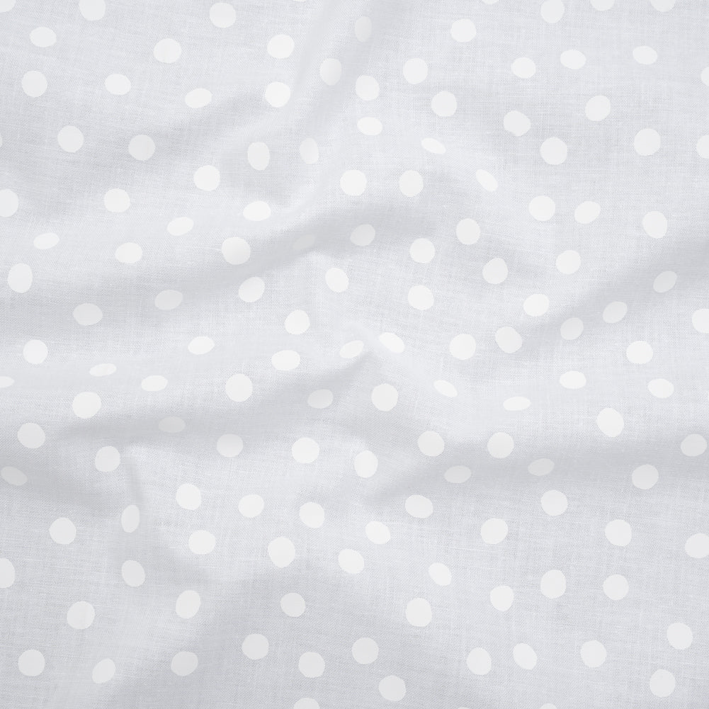 Printed Quilting Cotton by Ghazal Razavi for FIGO Studio - White on White Snow Ball - Dovetail Collection Printed Quilting Cotton by Ghazal Razavi for FIGO Studio - White on White Snow Ball - Dovetail Collection