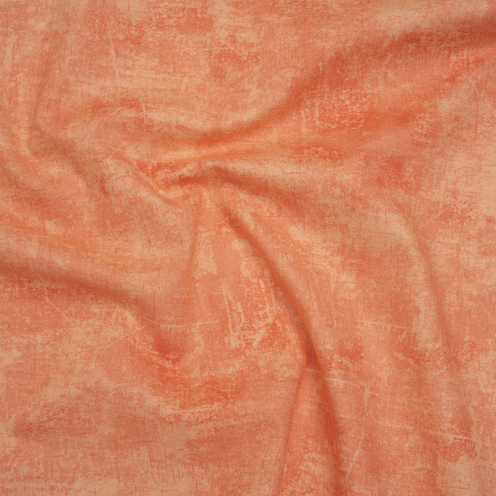 Printed Quilting Cotton by Northcott - Melon Painterly Texture - Canvas Collection Printed Quilting Cotton by Northcott - Melon Painterly Texture - Canvas Collection