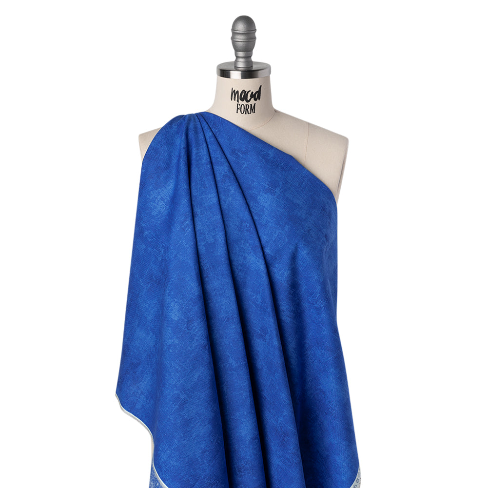 Printed Quilting Cotton by Northcott - Sapphire Painterly Texture - Canvas Collection - Folded Printed Quilting Cotton by Northcott - Sapphire Painterly Texture - Canvas Collection - Folded
