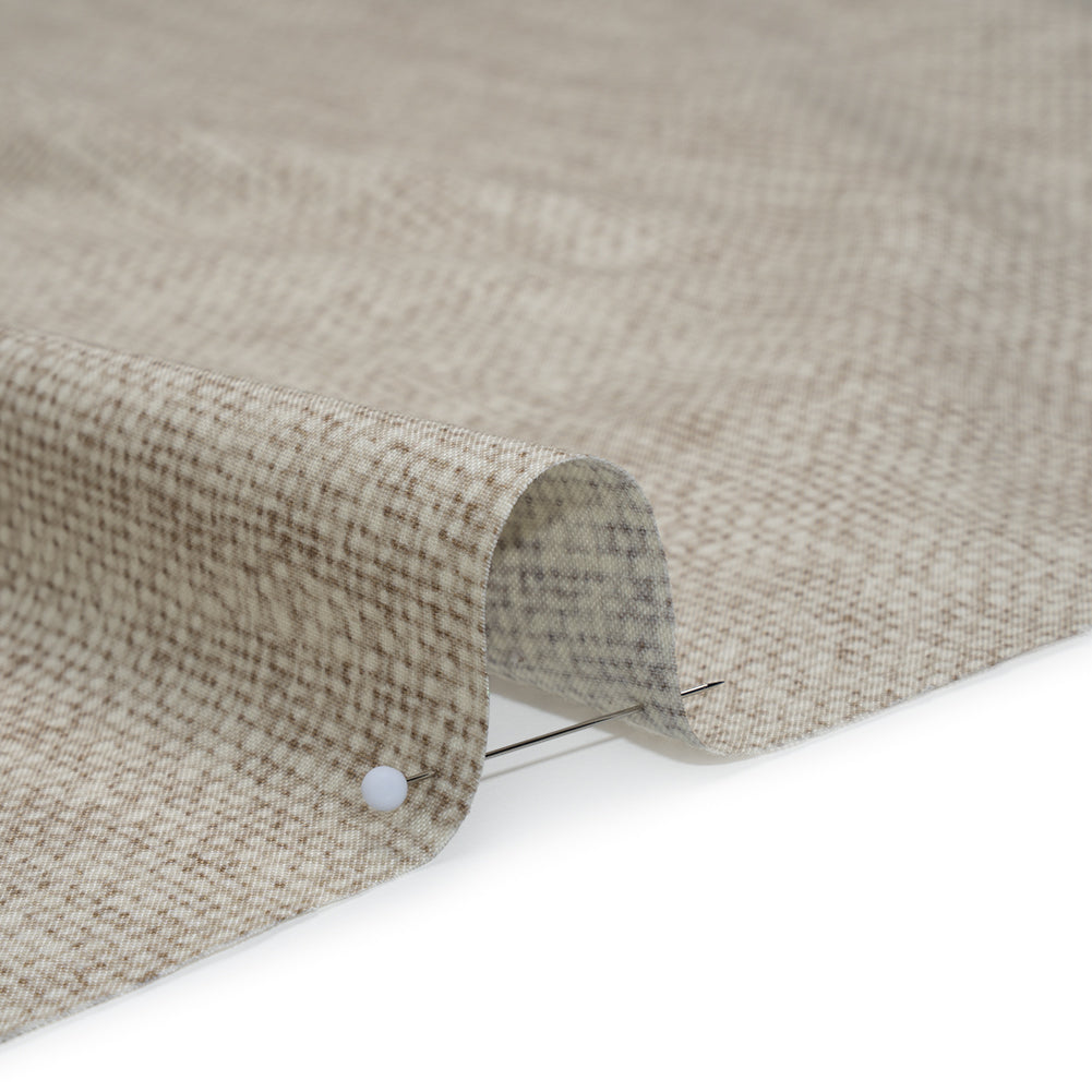 Printed Quilting Cotton by Northcott Studio - Beige Canvas Textured - Linen Basics Collection - Detail Printed Quilting Cotton by Northcott Studio - Beige Canvas Textured - Linen Basics Collection - Detail