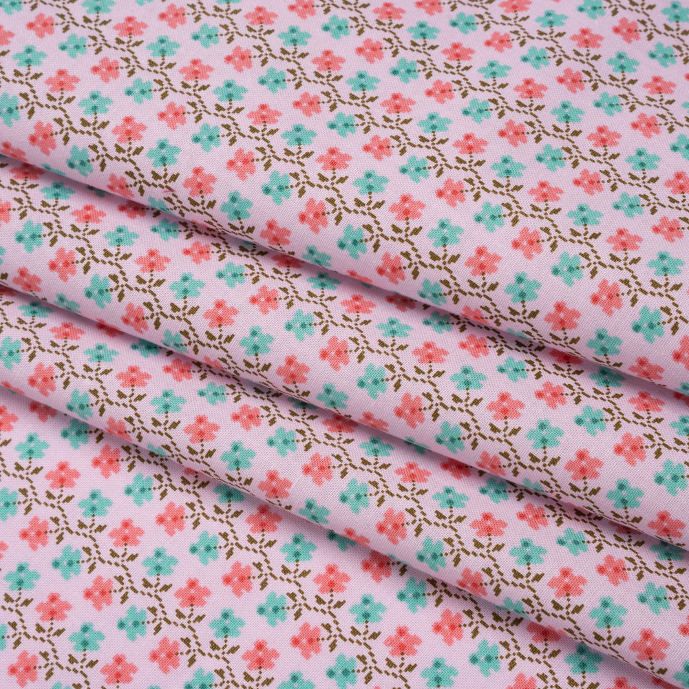 Printed Quilting Cotton by Anna Maria Textiles for Northcott - Perfume Offshoot Floral - Heiress Collection - Folded Printed Quilting Cotton by Anna Maria Textiles for Northcott - Perfume Offshoot Floral - Heiress Collection - Folded