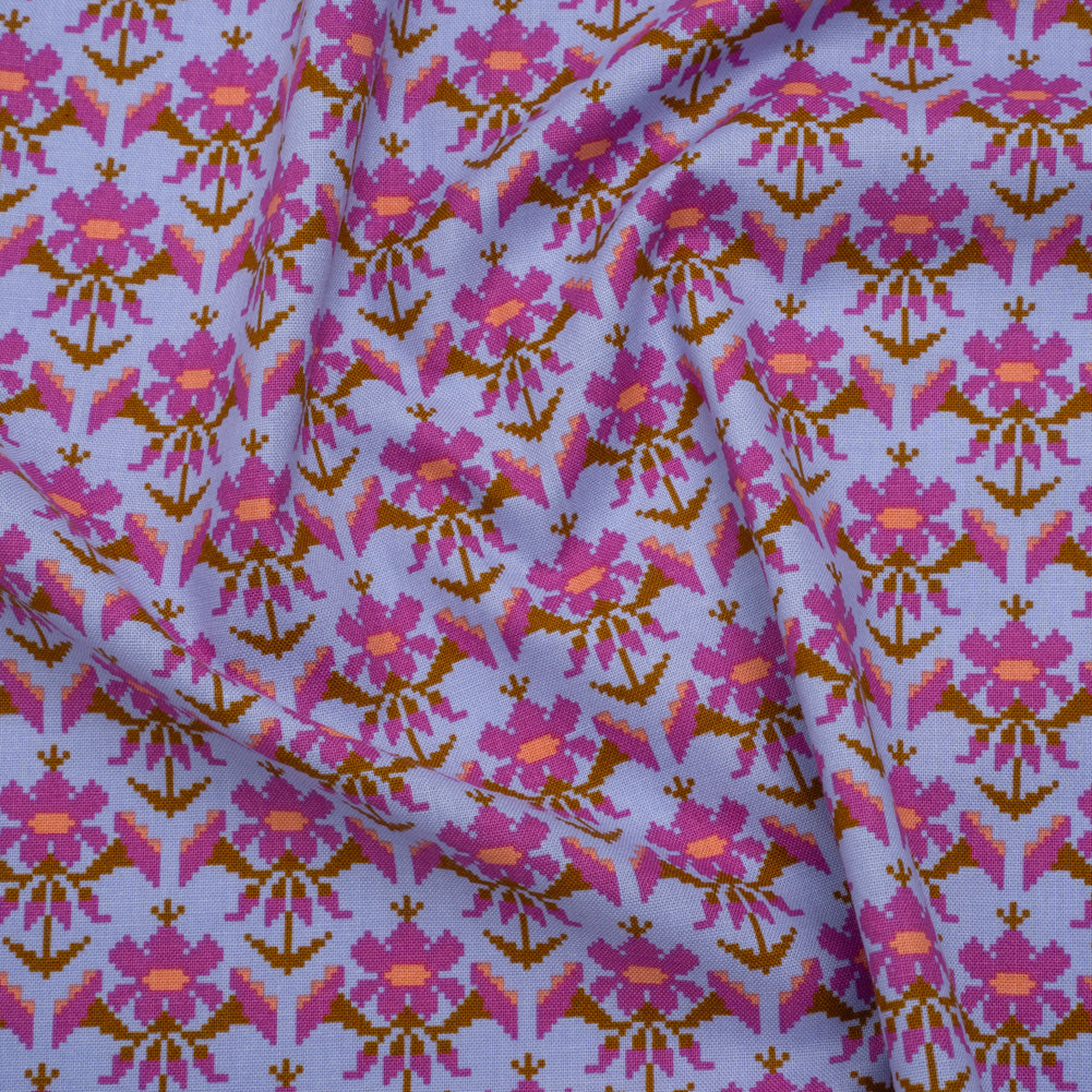 Printed Quilting Cotton by Anna Maria Textiles for Northcott - Glow Posey Floral - Heiress Collection Printed Quilting Cotton by Anna Maria Textiles for Northcott - Glow Posey Floral - Heiress Collection