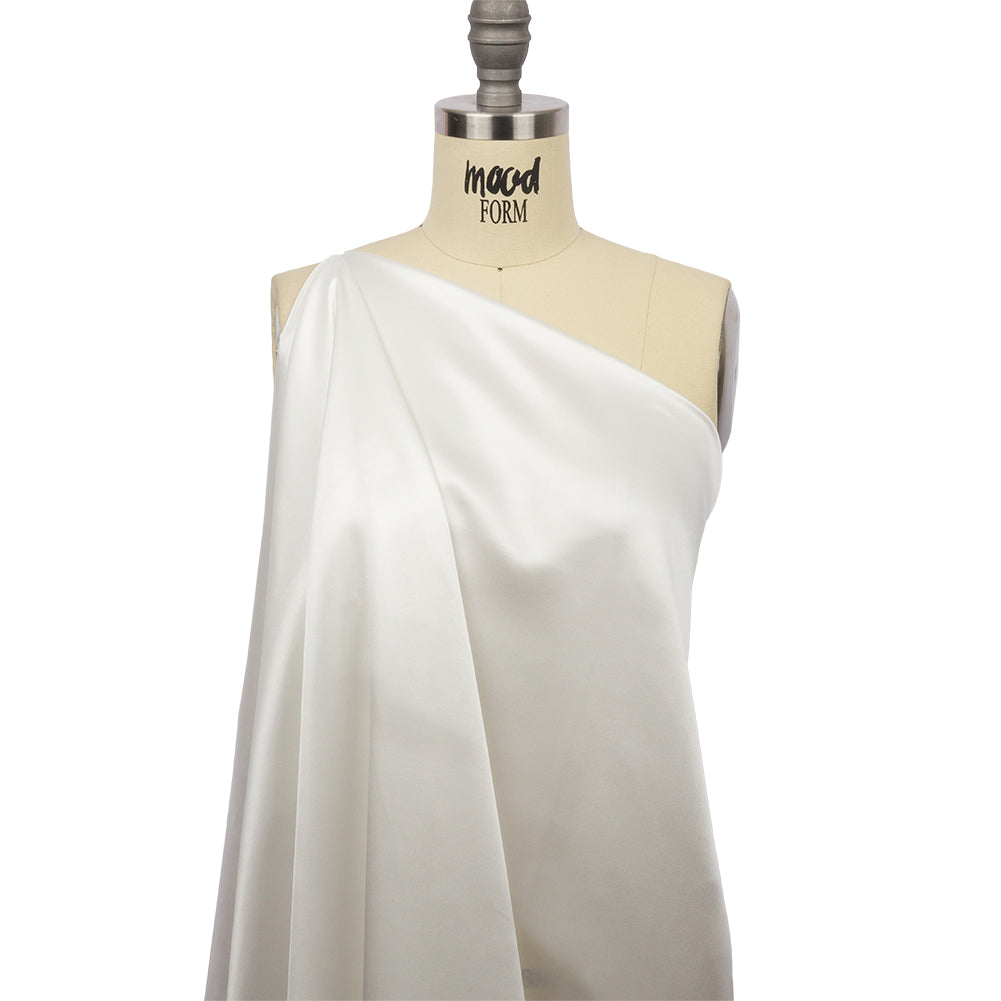 Silk Charmeuse 44" - Whisper White - Premium Collection - Drape Silk Charmeuse 44" - Whisper White - Premium Collection - Drape