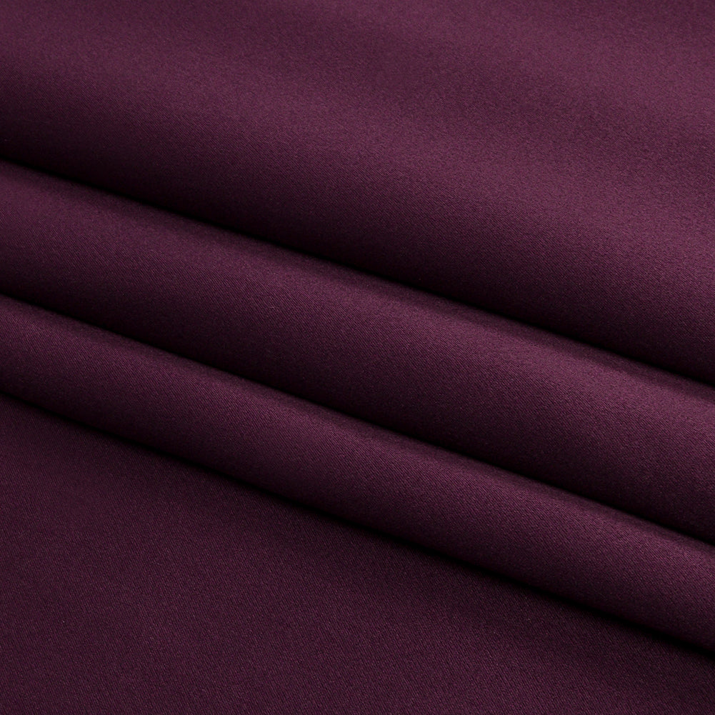 Silk Charmeuse 44" - Eggplant - Premium Collection - Folded Silk Charmeuse 44" - Eggplant - Premium Collection - Folded