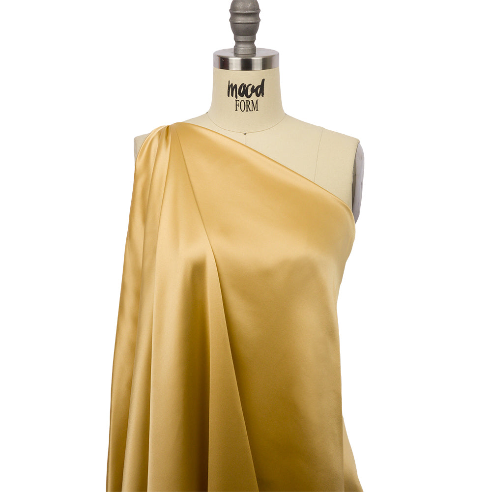 Silk Charmeuse 44" - Gold - Premium Collection - Drape Silk Charmeuse 44" - Gold - Premium Collection - Drape