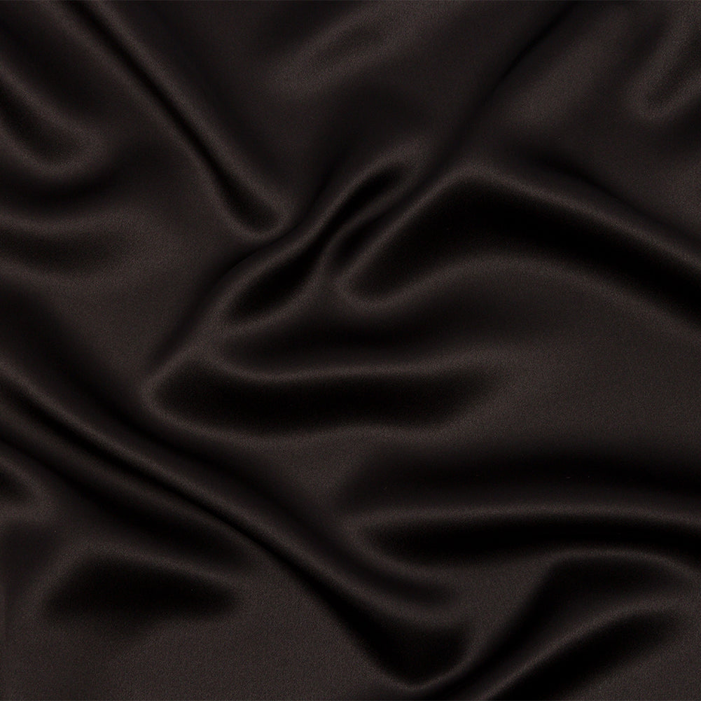 Silk Charmeuse 44" - Deep Charcoal - Premium Collection Silk Charmeuse 44" - Deep Charcoal - Premium Collection