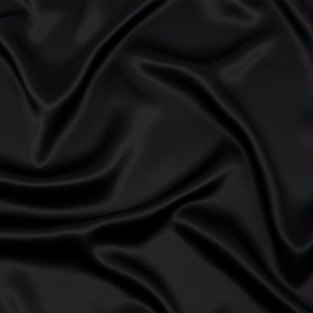 Silk Charmeuse 44" - Black - Premium Collection Silk Charmeuse 44" - Black - Premium Collection