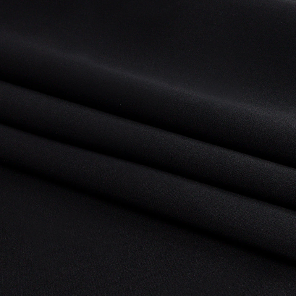 Silk Charmeuse 54" - Black - Premium Collection - Folded Silk Charmeuse 54" - Black - Premium Collection - Folded