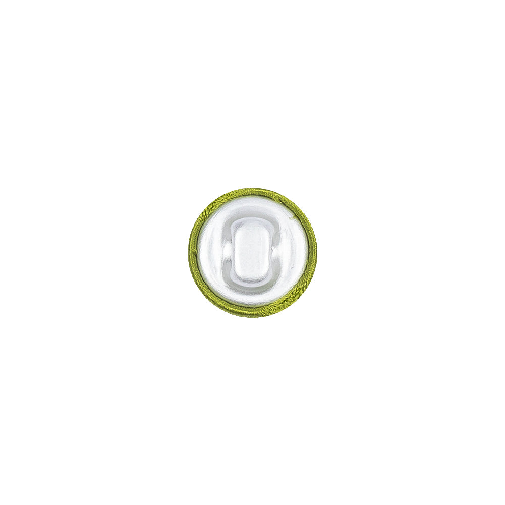 Mood Exclusive Peridot Silk Covered Button - 16L/10mm - Detail - Image 2 of 4 Mood Exclusive Peridot Silk Covered Button - 16L/10mm - Detail - Image 2 of 4