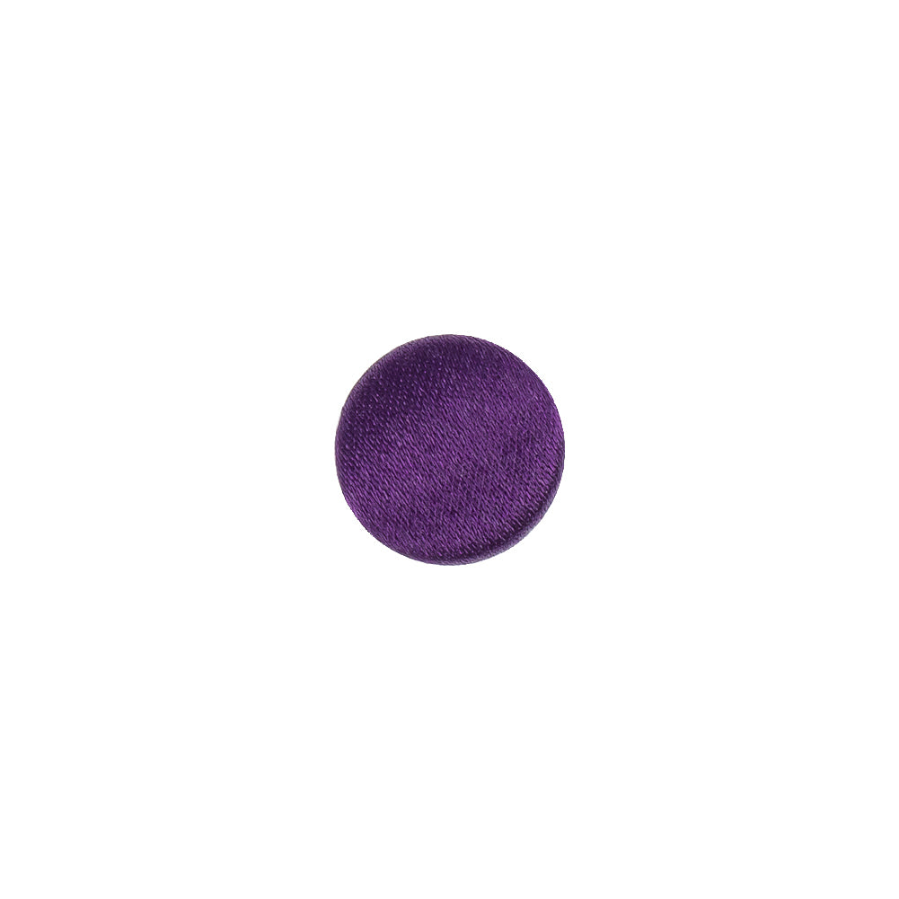 Mood Exclusive Majesty Purple Silk Covered Button - 16L/10mm Mood Exclusive Majesty Purple Silk Covered Button - 16L/10mm