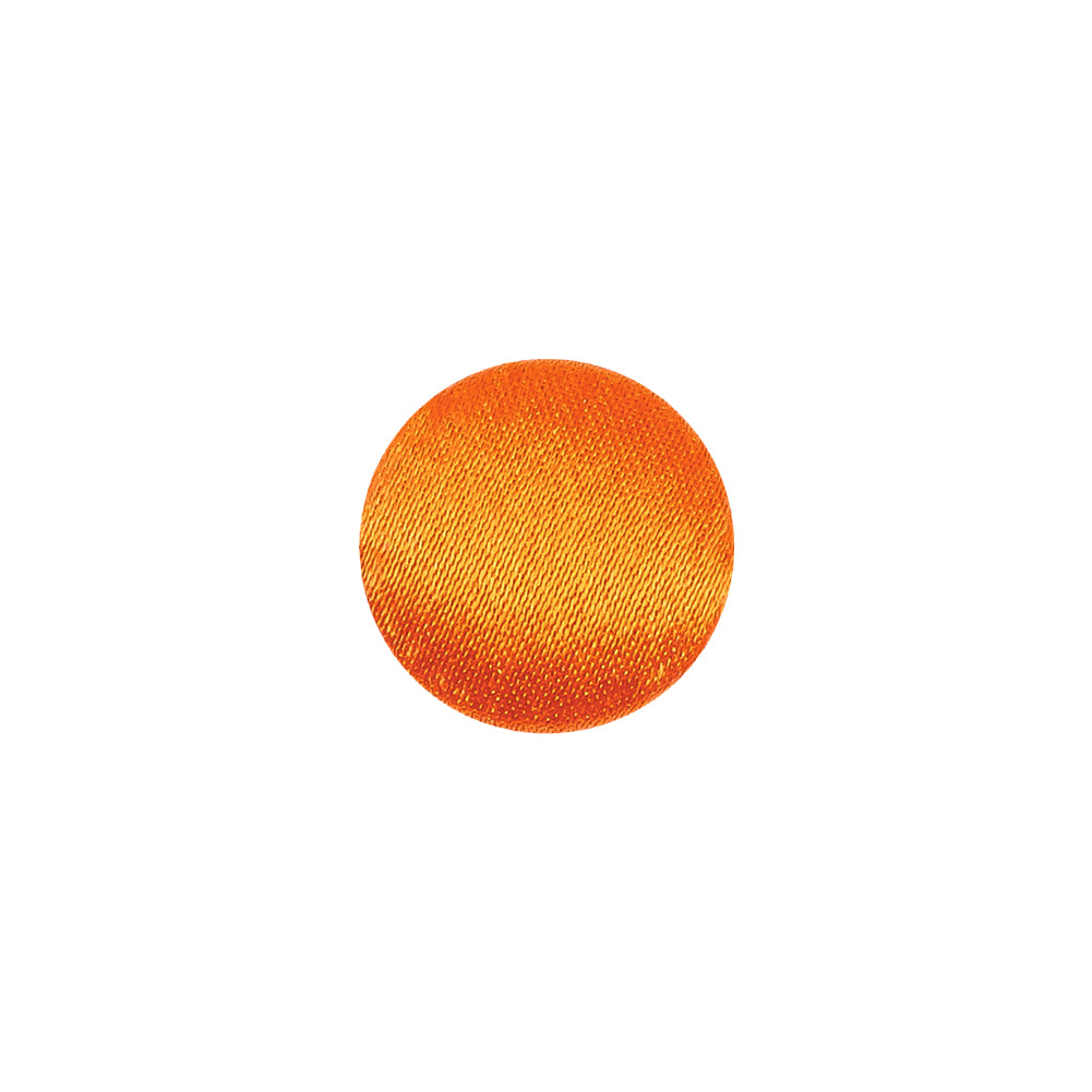 Mood Exclusive Burnt Orange Silk Covered Button - 20L/12.5mm Mood Exclusive Burnt Orange Silk Covered Button - 20L/12.5mm