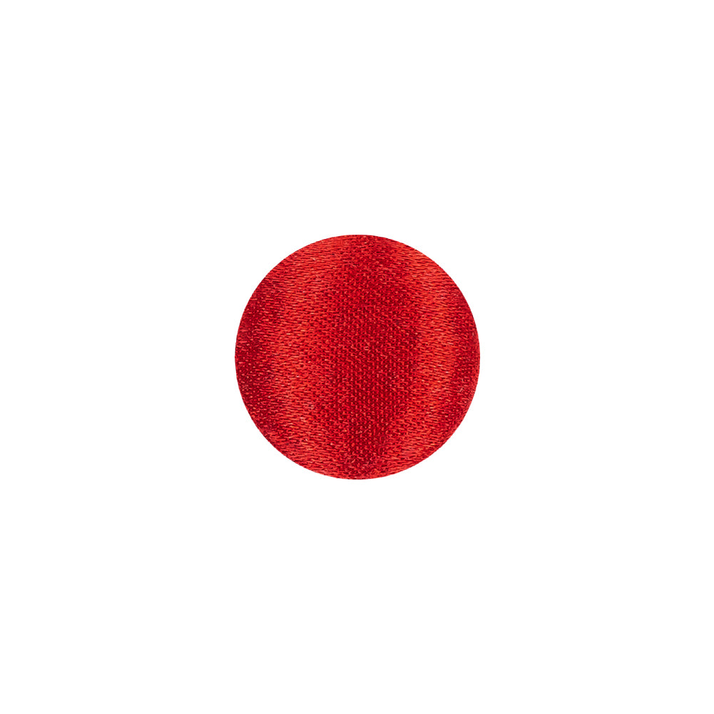 Mood Exclusive Red Silk Covered Button - 20L/12.5mm Mood Exclusive Red Silk Covered Button - 20L/12.5mm