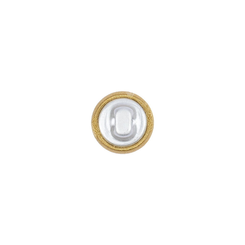 Mood Exclusive Gold Silk Covered Button - 16L/10mm - Detail Mood Exclusive Gold Silk Covered Button - 16L/10mm - Detail