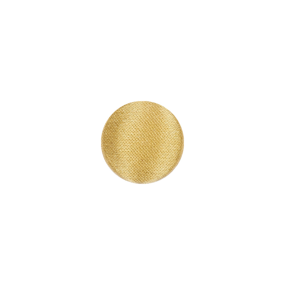 Mood Exclusive Gold Silk Covered Button - 18L/11.5mm Mood Exclusive Gold Silk Covered Button - 18L/11.5mm