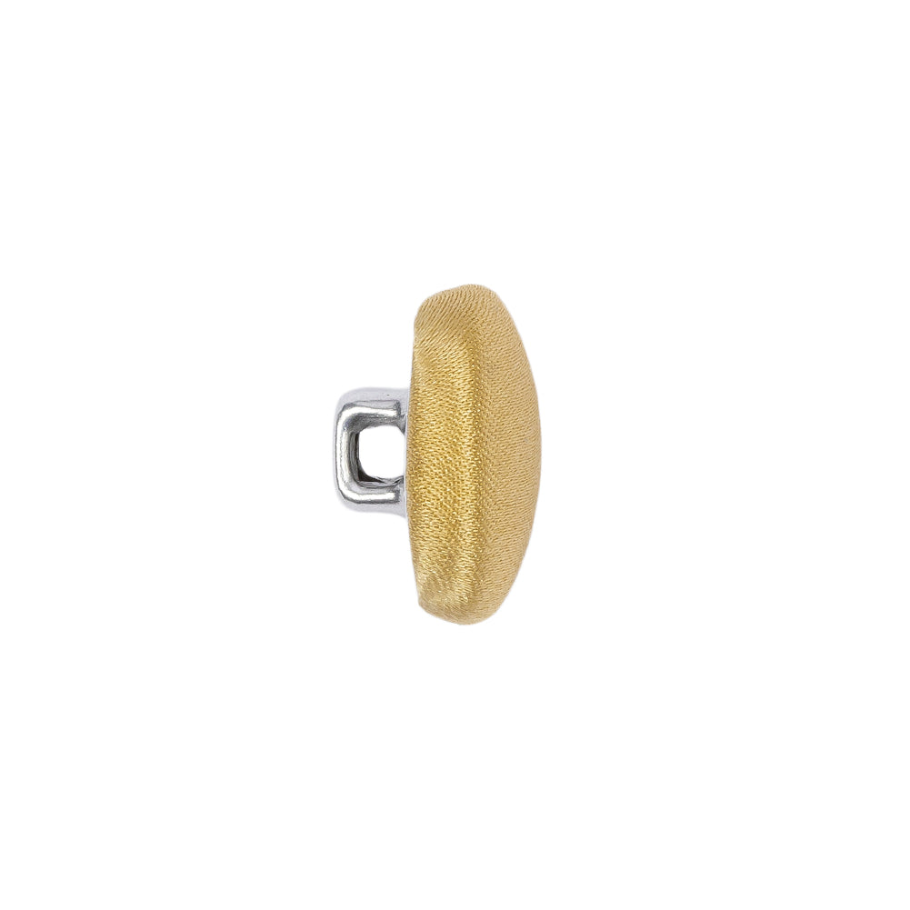 Mood Exclusive Gold Silk Covered Button - 24L/15mm - Folded Mood Exclusive Gold Silk Covered Button - 24L/15mm - Folded