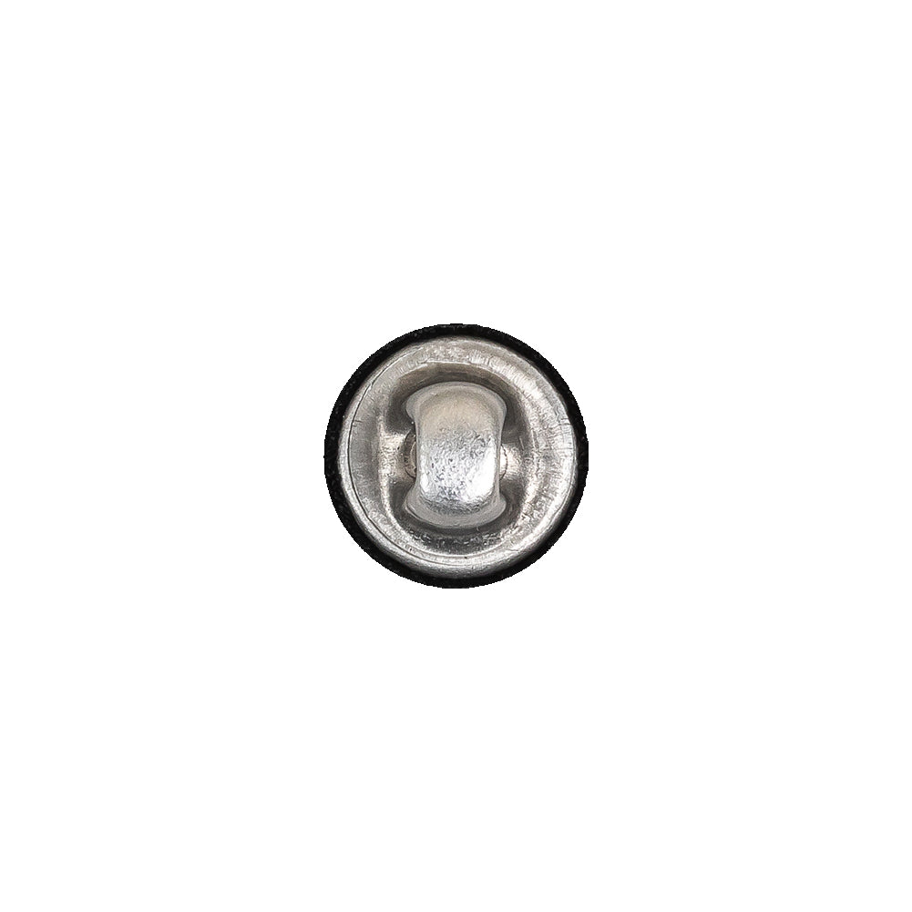 Mood Exclusive Black Silk Covered Button - 18L/11.5mm Detail Mood Exclusive Black Silk Covered Button - 18L/11.5mm Detail