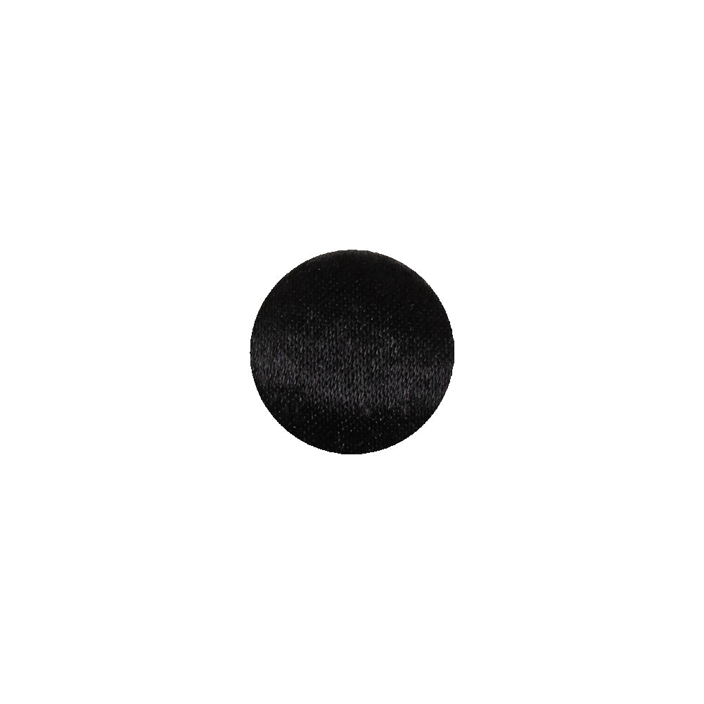 Mood Exclusive Black Silk Covered Button - 18L/11.5mm Mood Exclusive Black Silk Covered Button - 18L/11.5mm