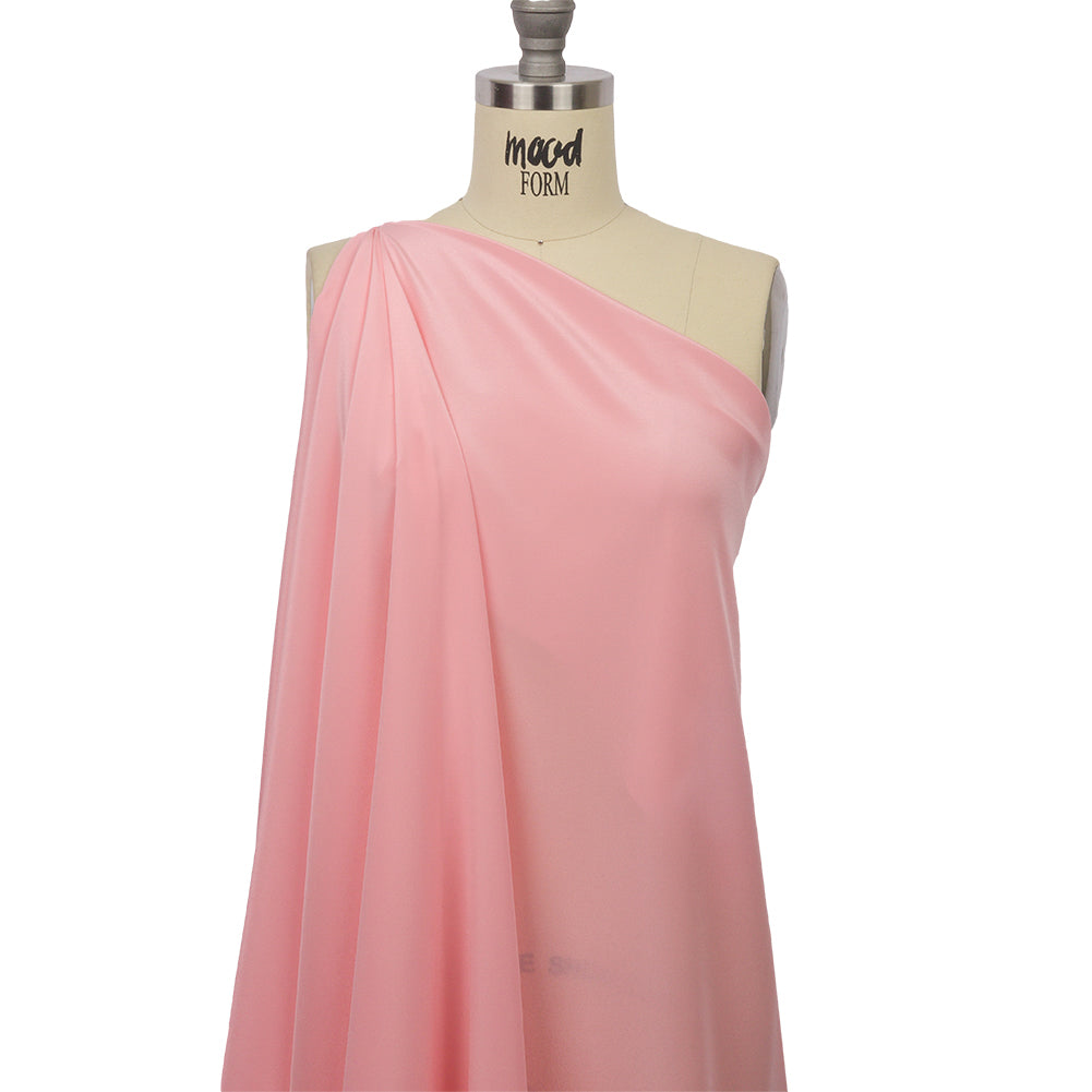 Silk Crepe de Chine - Candy Pink - Premium Collection Detail Silk Crepe de Chine - Candy Pink - Premium Collection Detail