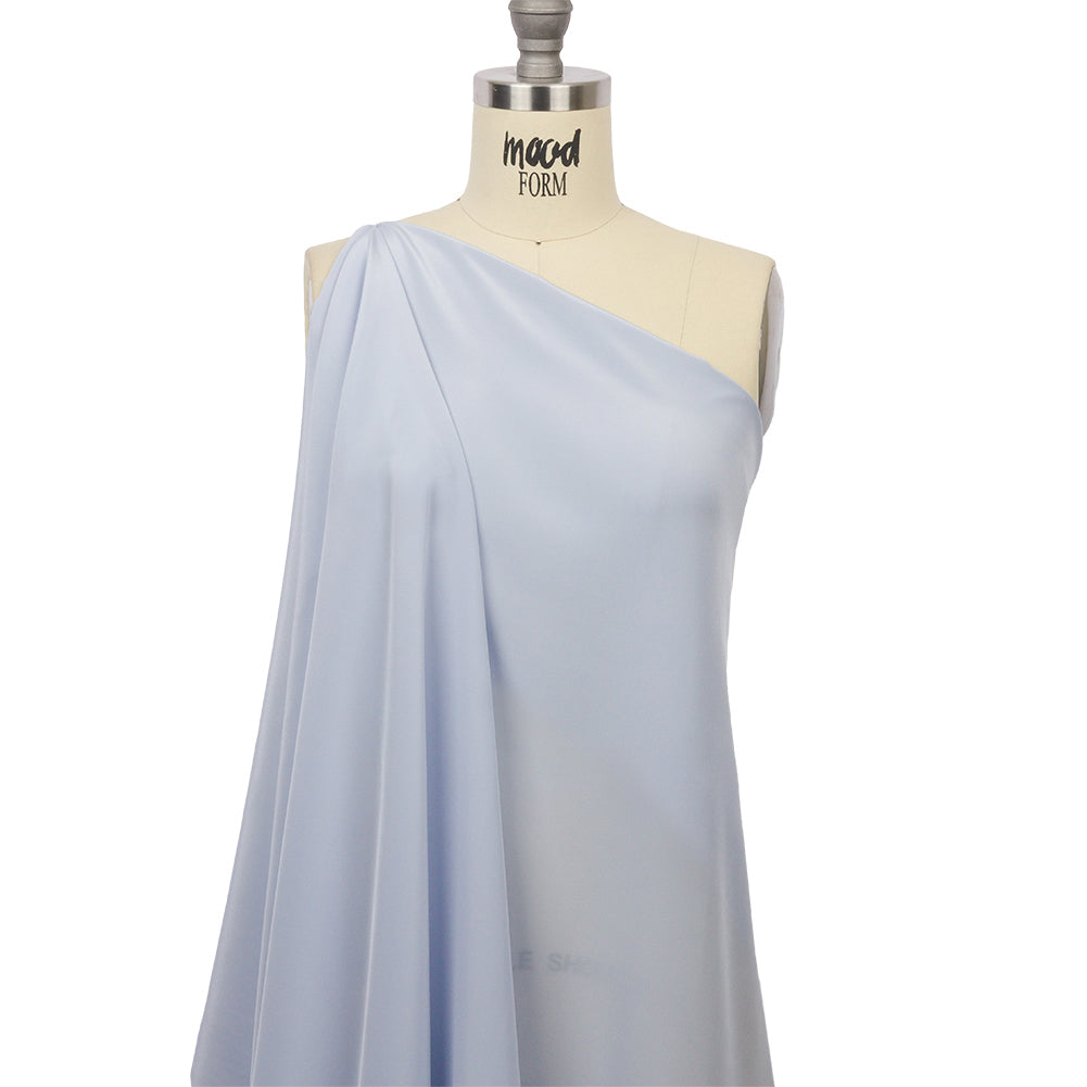 Silk Crepe de Chine - Icelandic Blue - Premium Collection - Drape Silk Crepe de Chine - Icelandic Blue - Premium Collection - Drape