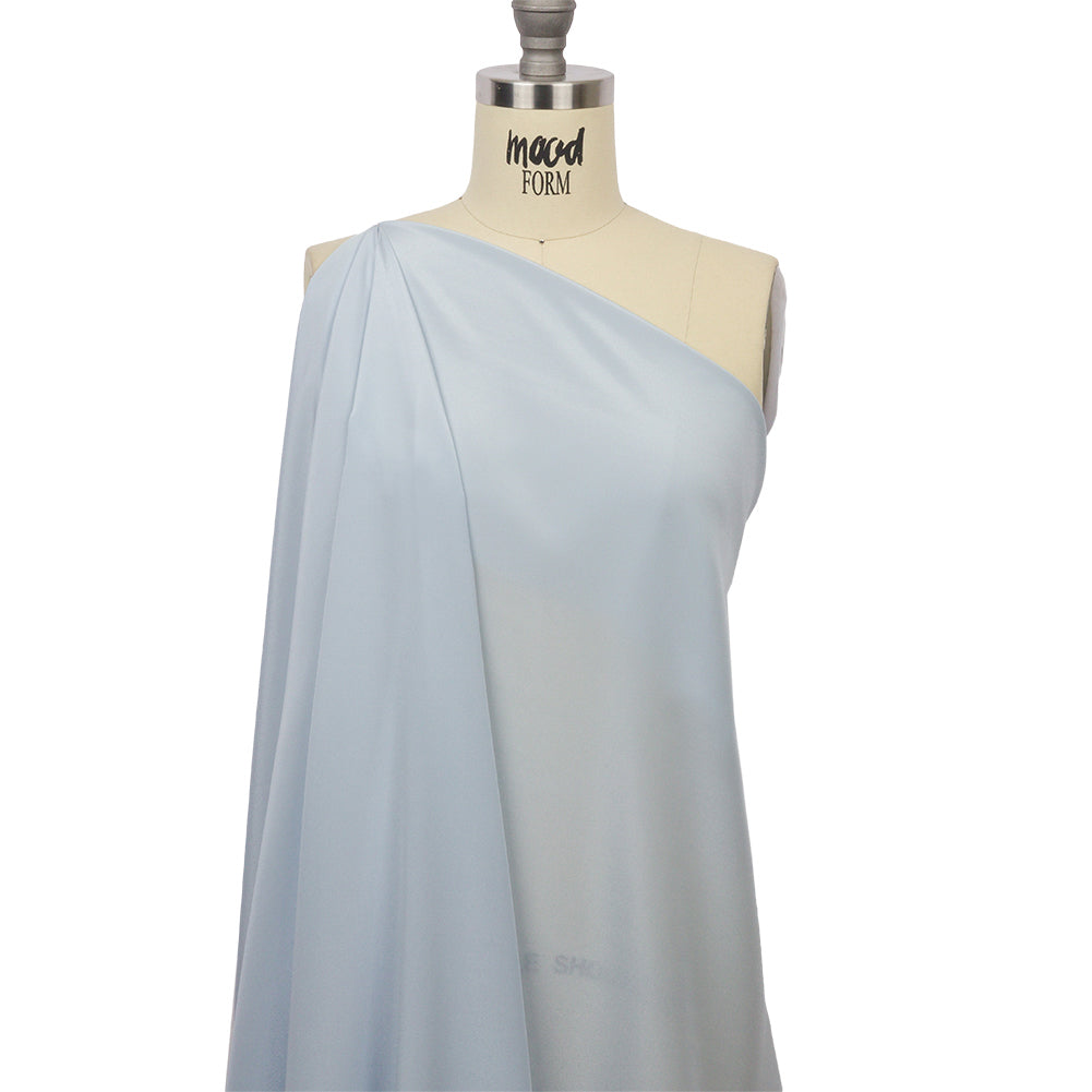 Silk Crepe de Chine - Baby Blue - Premium Collection Detail Silk Crepe de Chine - Baby Blue - Premium Collection Detail