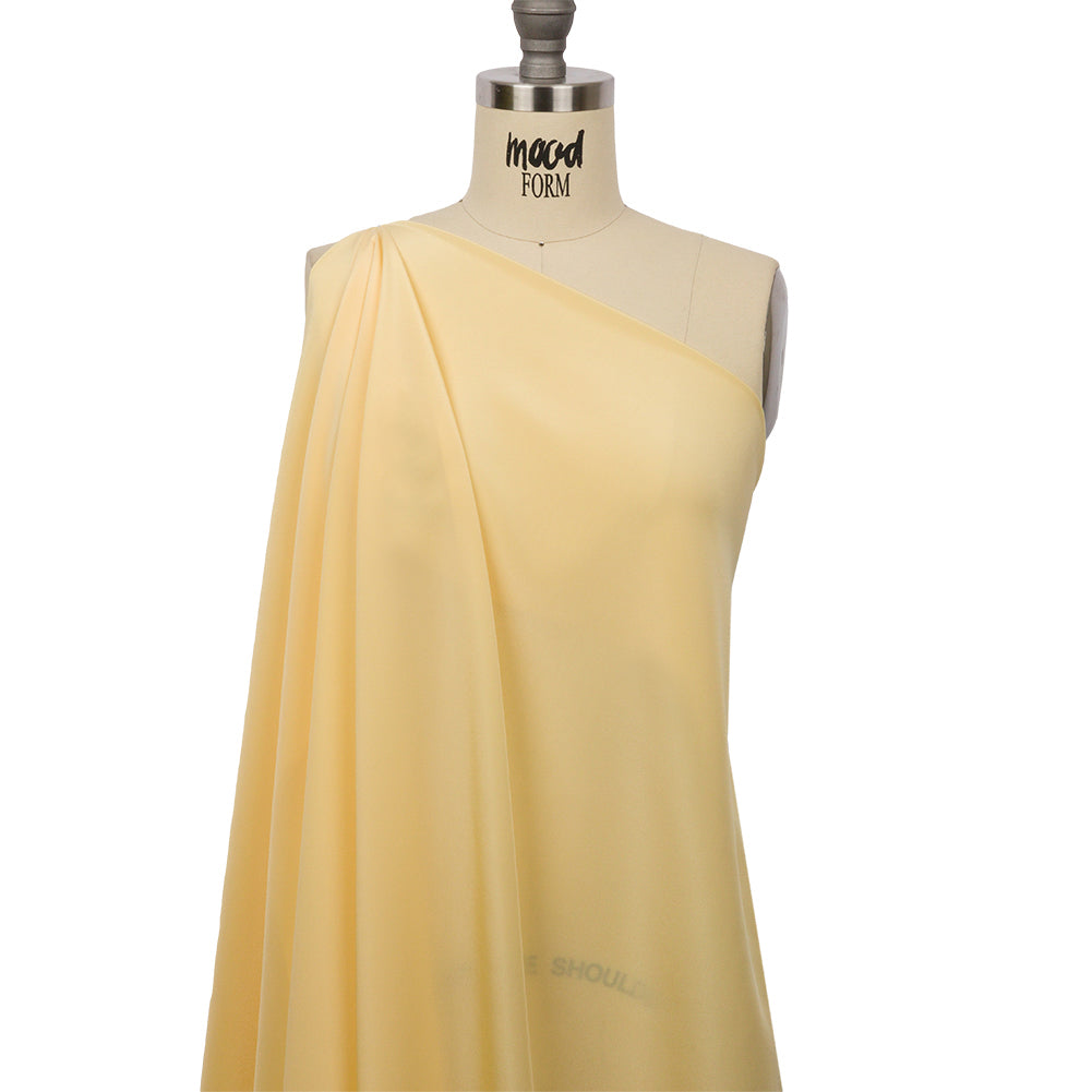 Silk Crepe de Chine - French Vanilla - Premium Collection - Drape Silk Crepe de Chine - French Vanilla - Premium Collection - Drape