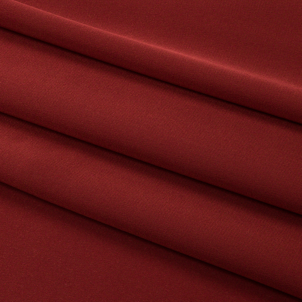 Silk Crepe de Chine - Mahogany - Premium Collection - Folded Silk Crepe de Chine - Mahogany - Premium Collection - Folded