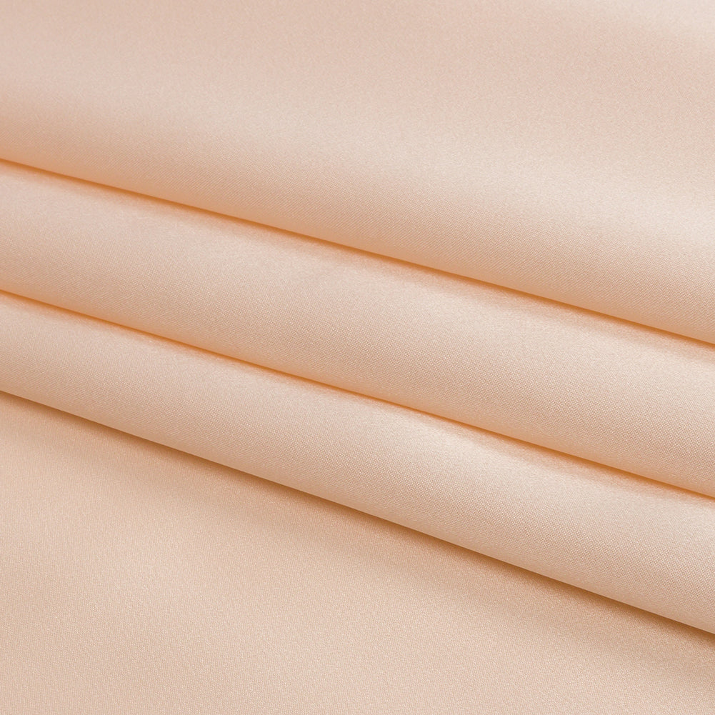 Stretch Silk Charmeuse - Cream Pink - Premium Collection - Folded Stretch Silk Charmeuse - Cream Pink - Premium Collection - Folded