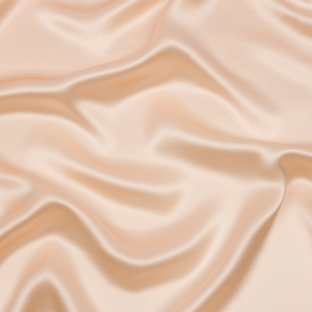Stretch Silk Charmeuse - Cream Pink - Premium Collection Stretch Silk Charmeuse - Cream Pink - Premium Collection