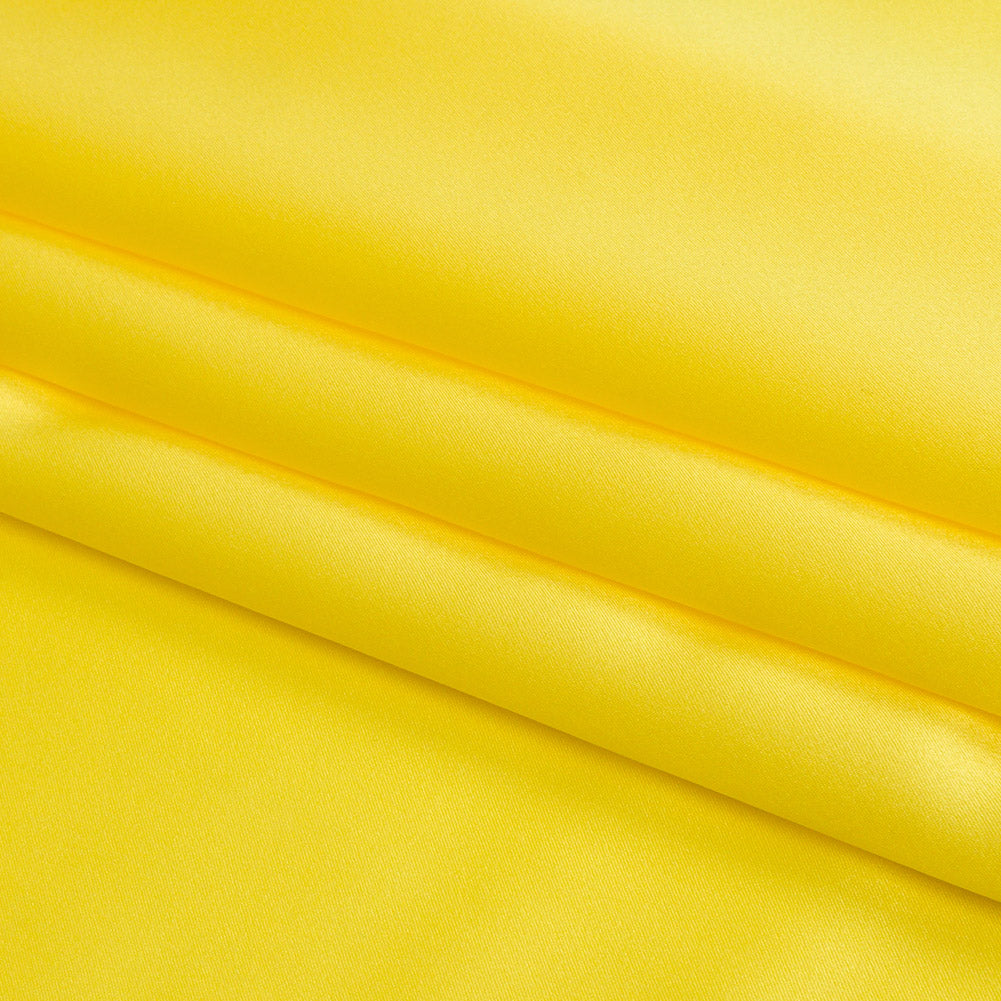 Stretch Silk Charmeuse - Buttercup Yellow - Premium Collection - Folded Stretch Silk Charmeuse - Buttercup Yellow - Premium Collection - Folded