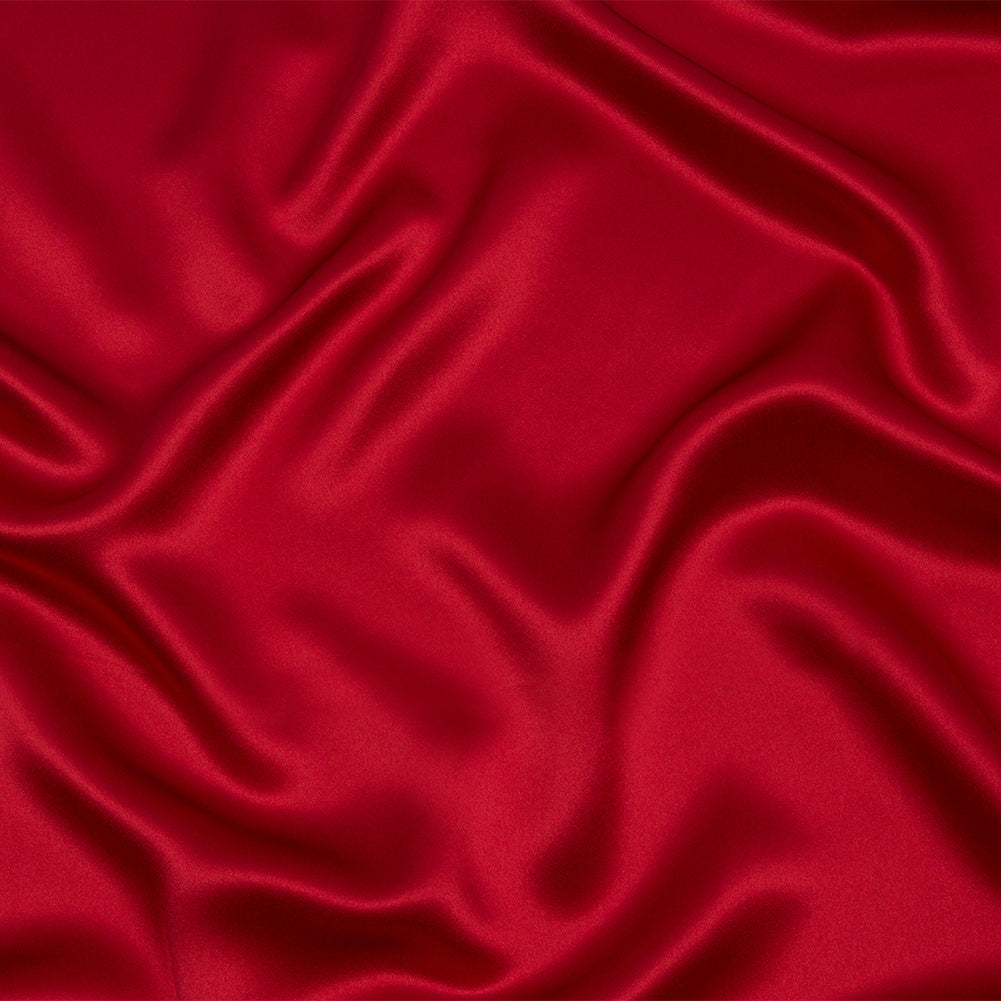 Stretch Silk Charmeuse - Tango Red - Premium Collection Stretch Silk Charmeuse - Tango Red - Premium Collection