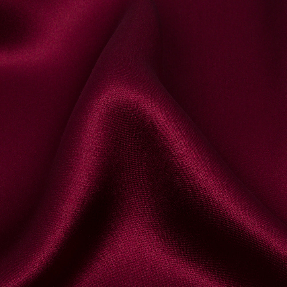 Stretch Silk Charmeuse - Maroon - Premium Collection - Detail Stretch Silk Charmeuse - Maroon - Premium Collection - Detail