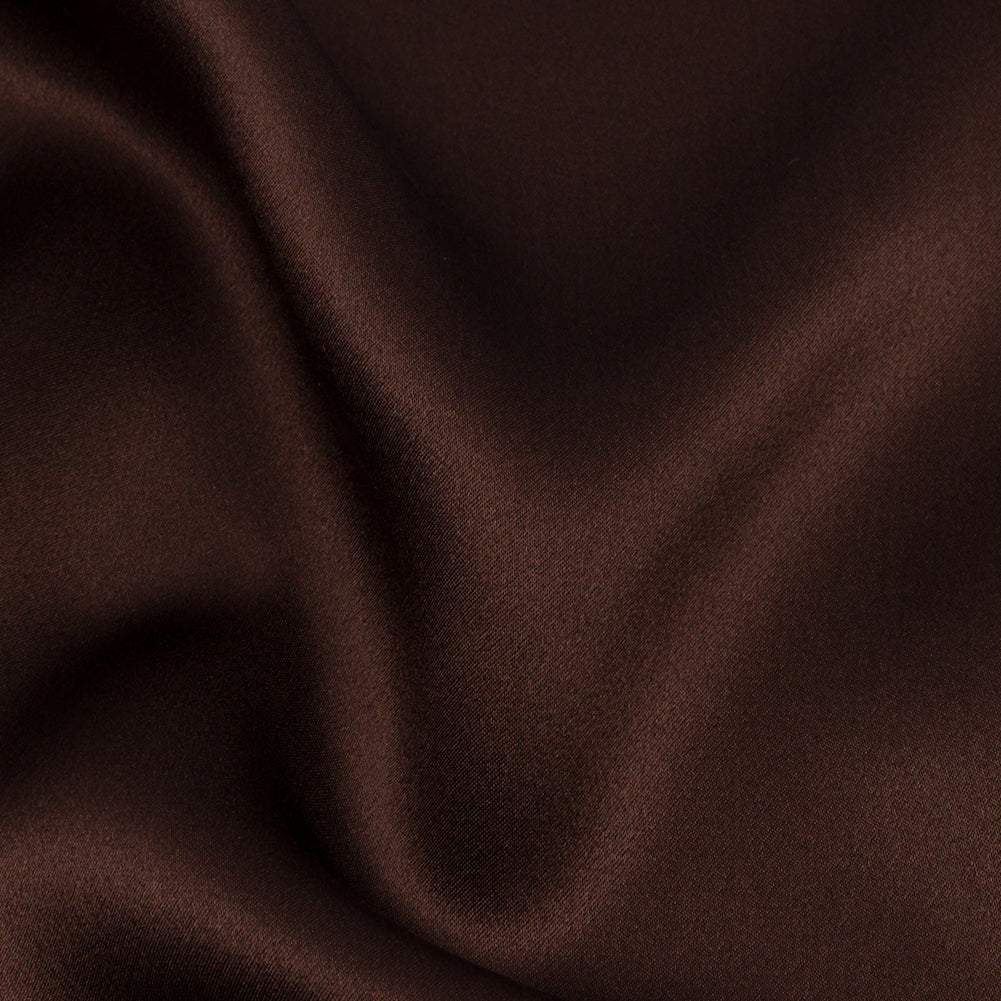 Stretch Silk Charmeuse - Dark Brown - Premium Collection - Detail Stretch Silk Charmeuse - Dark Brown - Premium Collection - Detail