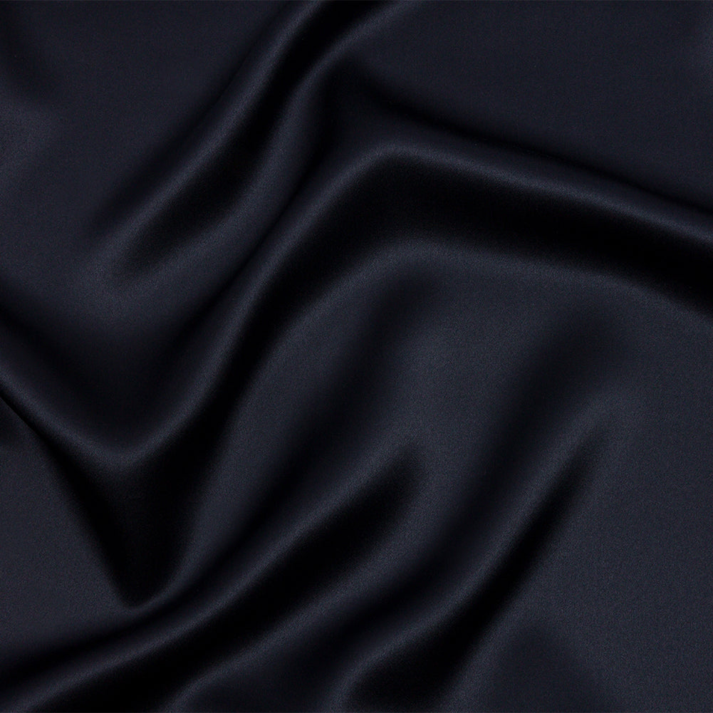Stretch Silk Charmeuse - Midnight - Premium Collection Stretch Silk Charmeuse - Midnight - Premium Collection