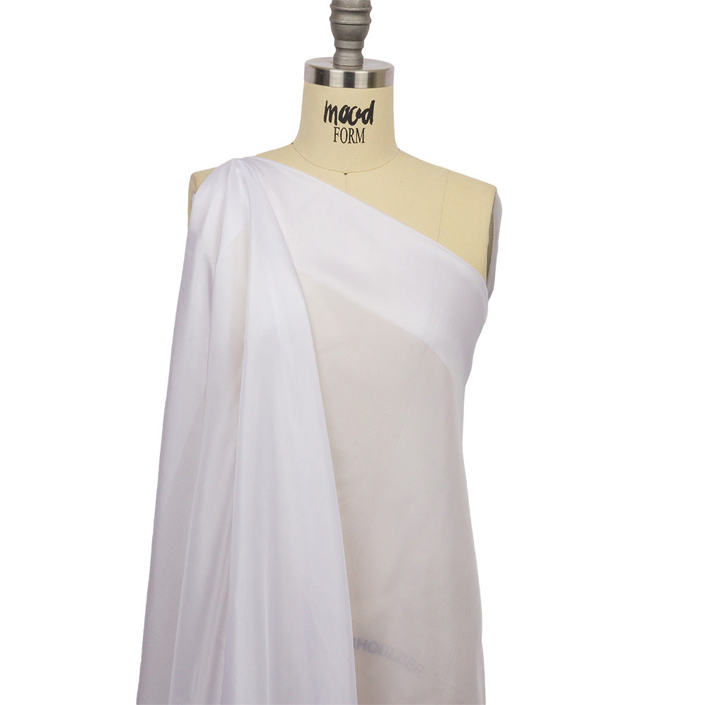 China Silk/Silk Habotai - Bright White - Premium Collection Detail China Silk/Silk Habotai - Bright White - Premium Collection Detail
