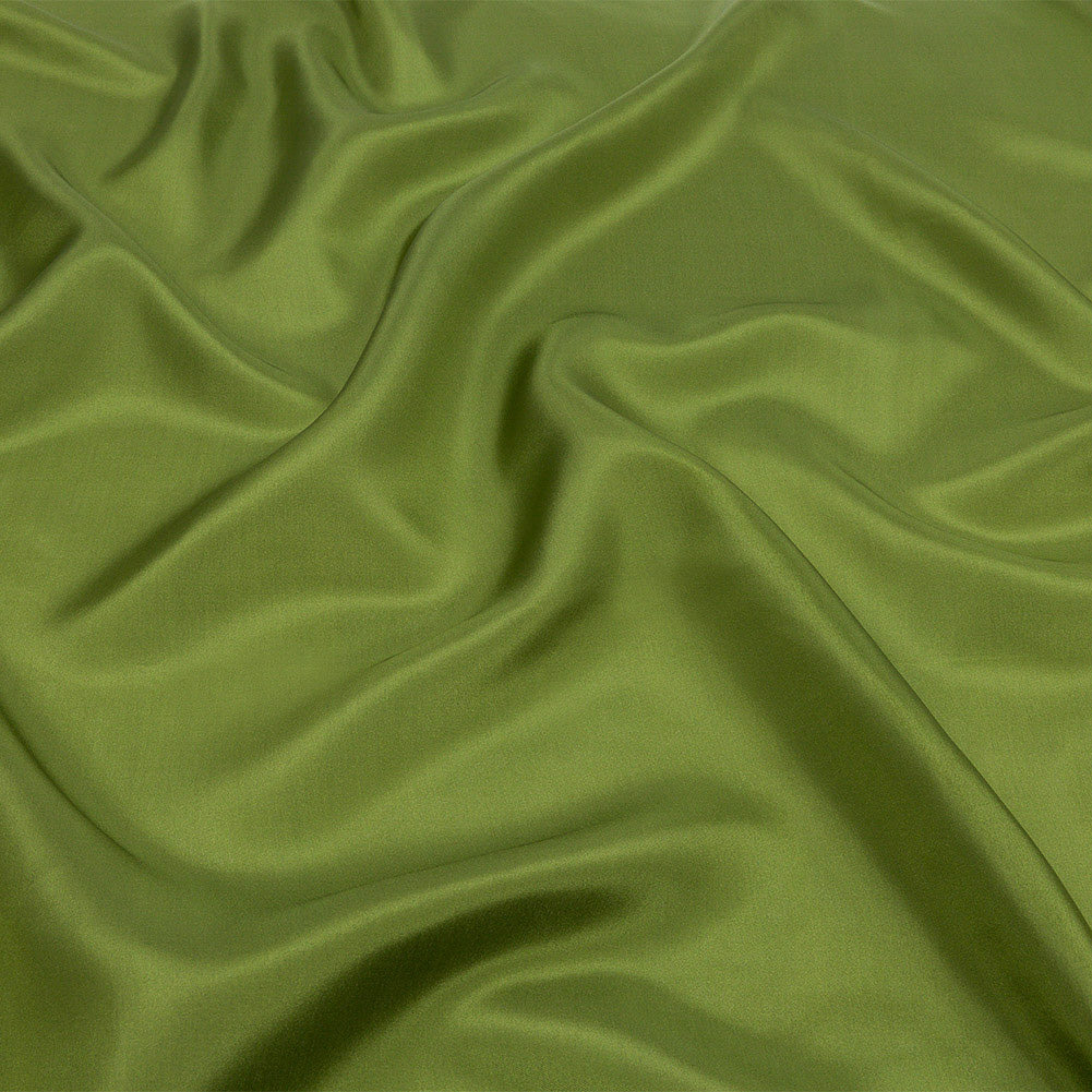 China Silk/Silk Habotai - Pesto Green - Premium Collection China Silk/Silk Habotai - Pesto Green - Premium Collection