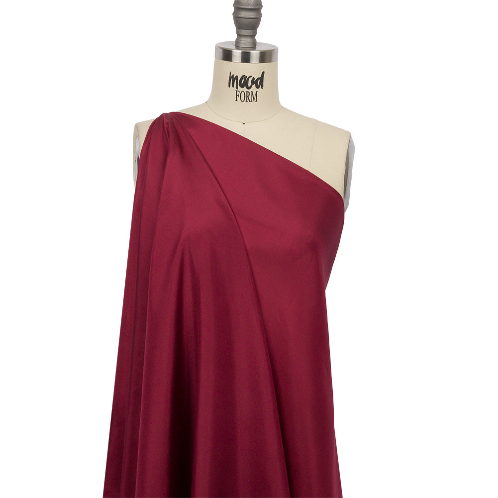 China Silk/Silk Habotai - Wine - Premium Collection Detail China Silk/Silk Habotai - Wine - Premium Collection Detail