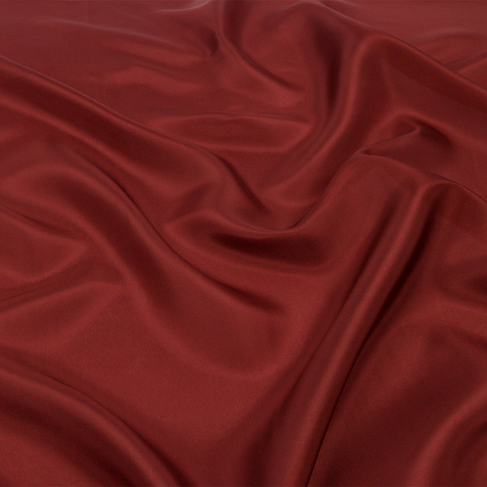 China Silk/Silk Habotai - Mahogany - Premium Collection China Silk/Silk Habotai - Mahogany - Premium Collection