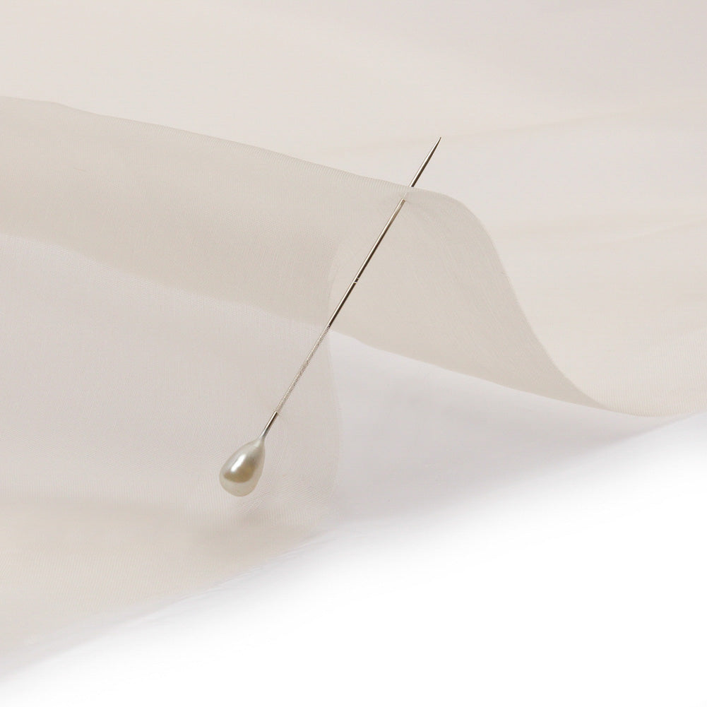 Silk Organza 44" - Cream Pink - Premium Collection - Detail Silk Organza 44" - Cream Pink - Premium Collection - Detail