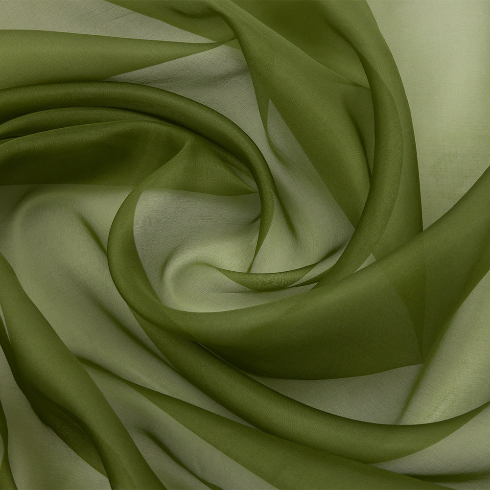 Silk Organza 44" - Pesto Green - Premium Collection Silk Organza 44" - Pesto Green - Premium Collection