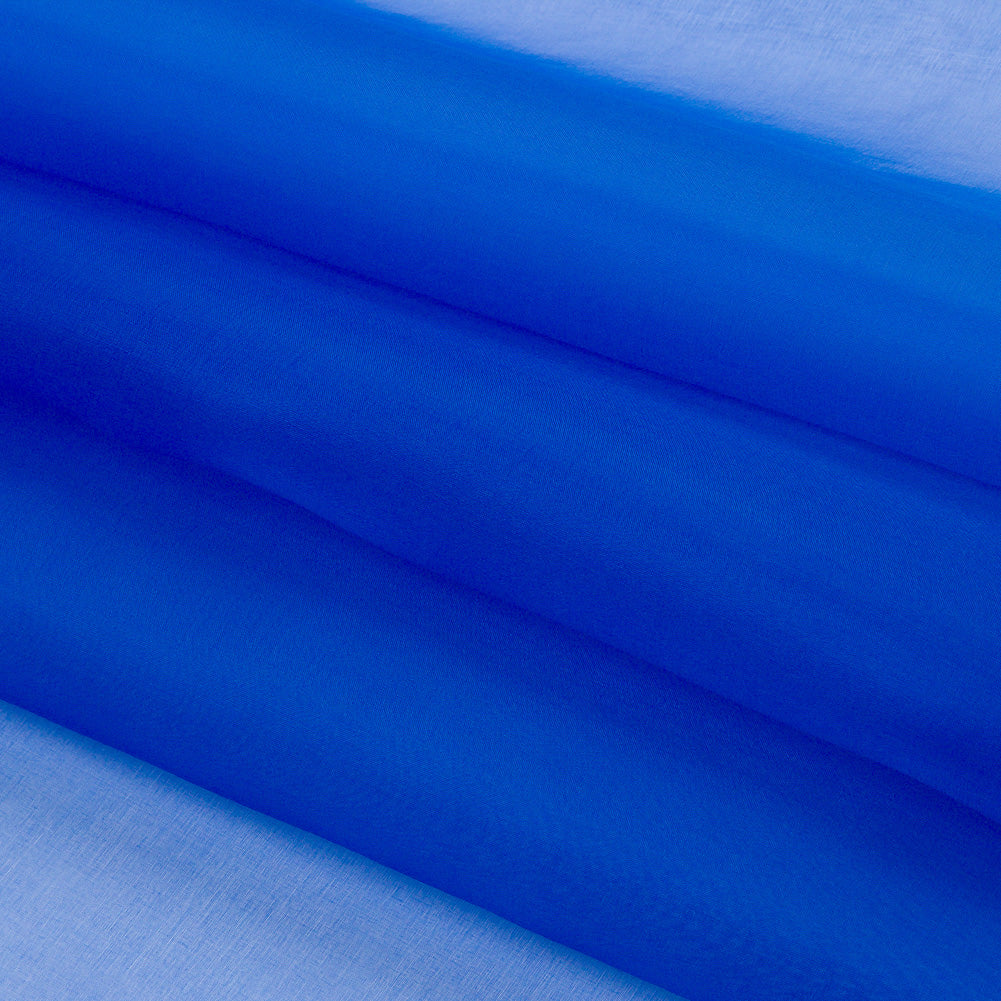 Silk Organza 44" - Princess Blue - Premium Collection - Folded Silk Organza 44" - Princess Blue - Premium Collection - Folded