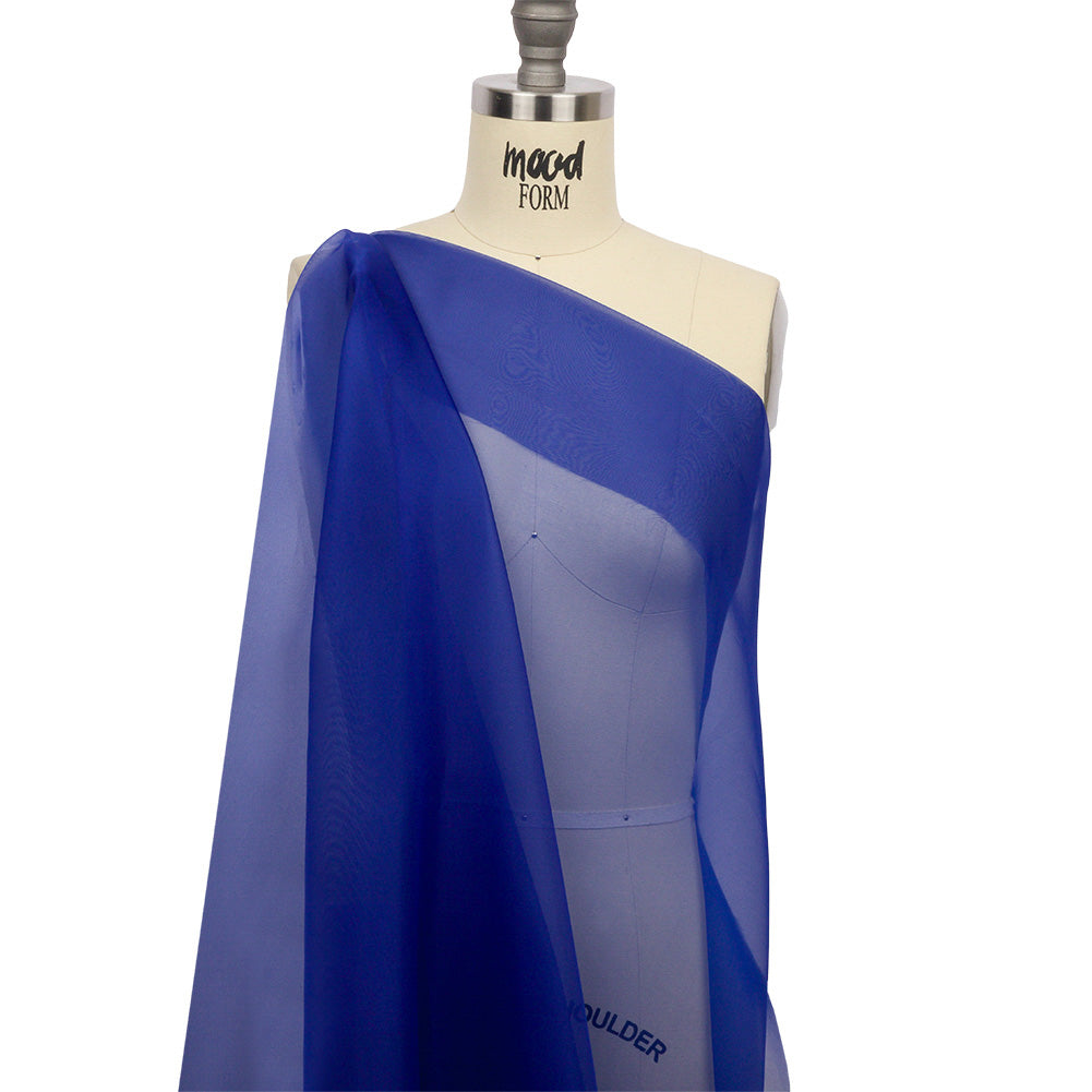 Silk Organza 44" - Mazarine Blue - Premium Collection - Drape Silk Organza 44" - Mazarine Blue - Premium Collection - Drape