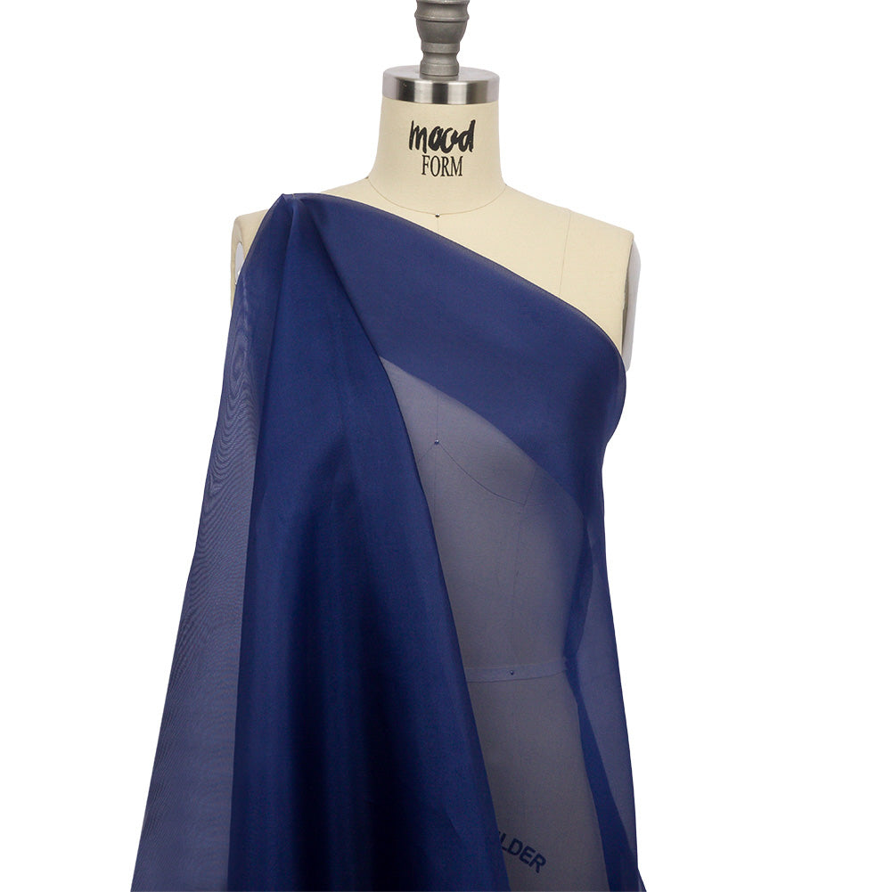 Silk Organza 44" - Estate Blue - Premium Collection - Drape Silk Organza 44" - Estate Blue - Premium Collection - Drape