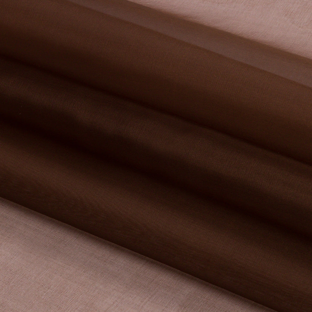 Silk Organza 44" - Chocolate - Premium Collection - Folded Silk Organza 44" - Chocolate - Premium Collection - Folded