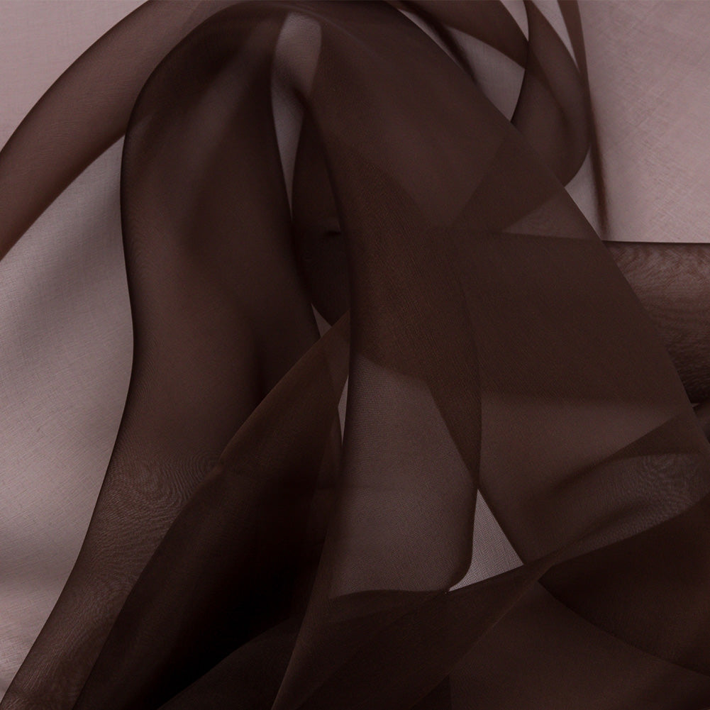 Silk Organza 44" - Dark Brown - Premium Collection Silk Organza 44" - Dark Brown - Premium Collection